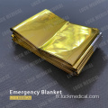 Couverture d&#39;urgence d&#39;or / argent en feuille d&#39;urgence